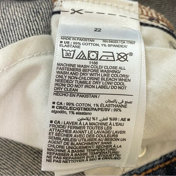 Old Navy Blue Straight Leg Jeans Classic Denim - Picture 3 of 6